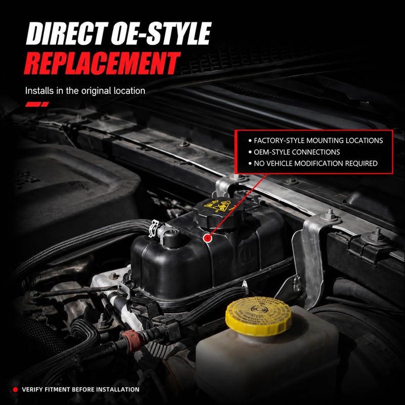 CNPUERV Coolant Reservoir Tank with Cap for Jeep Wrangler JL