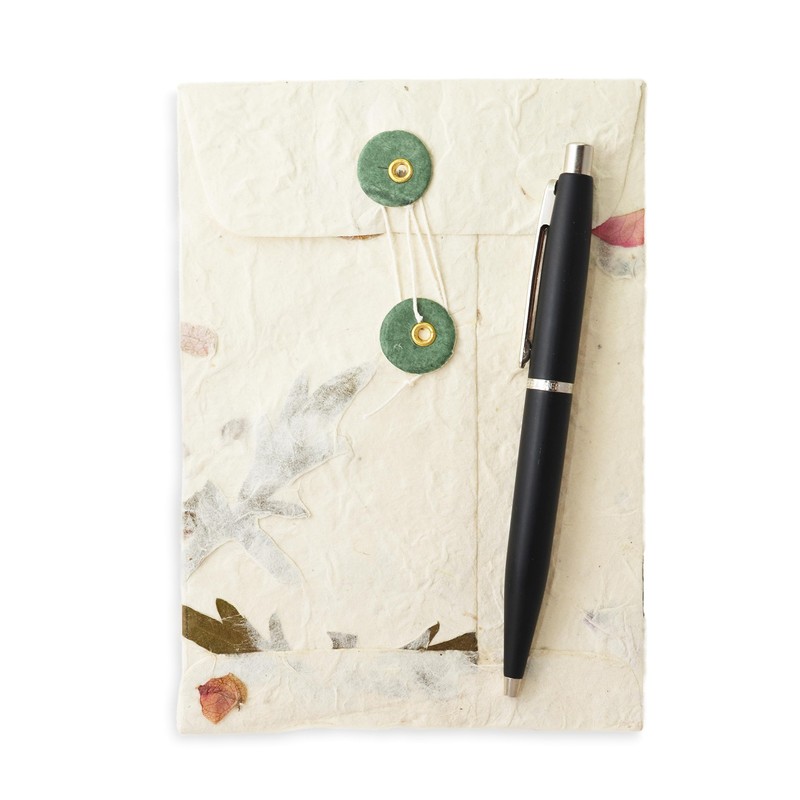 Kathmandu Valley Co. Handmade Lokta Paper Envelope with String-tie Button