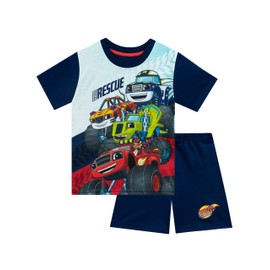 Blaze and The Monster Machines Boys Pajamas Blue Size 5