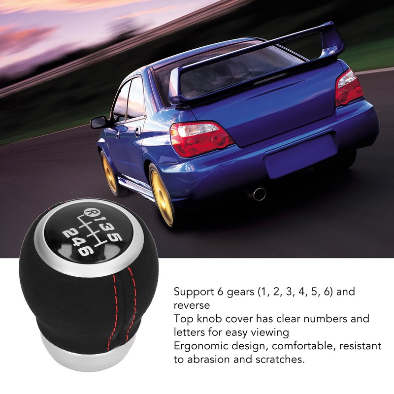 6 Speed Gear Shift Knob Manual Shifter Head Automotive Body