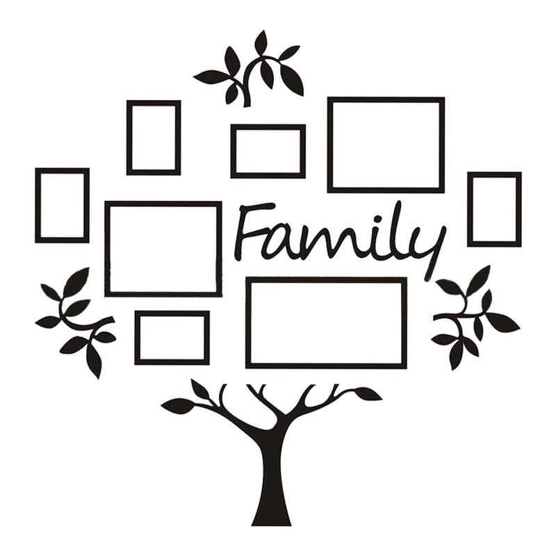 Wall Sticker Environmental Friendly Waterproof Corrosion Resistance Acrylic Photo Frame