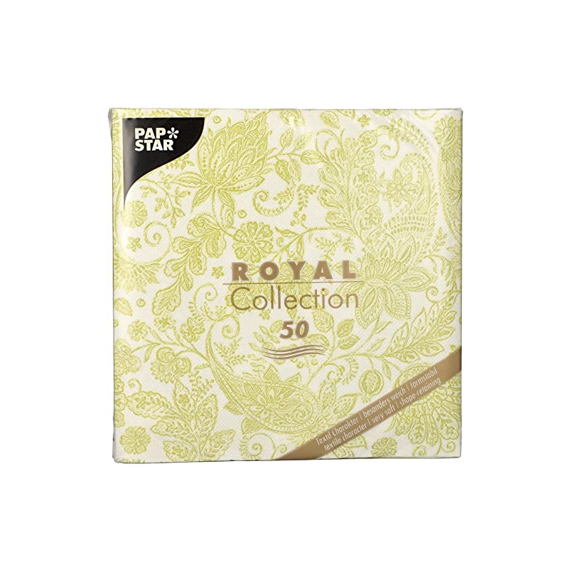 Papstar 50 Napkins "Royal Collection" 1/4 Fold 40 cm x