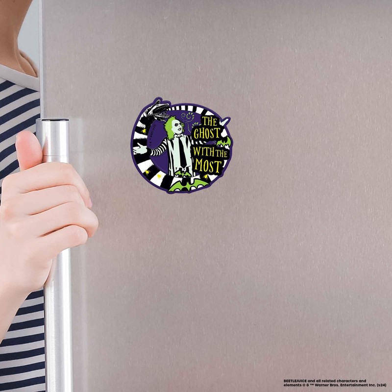 Beetlejuice Ghost with The Most Embossed Metal Magnet - Fun
