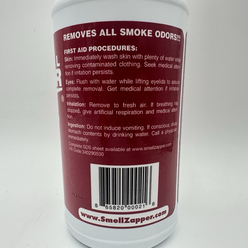 Smell Zapper Refresh - 1 Quart - Smoke Odor Eliminator