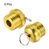 PATIKIL 5pcs 12mm Diameter Fishing Rod End Cup Copper Plated