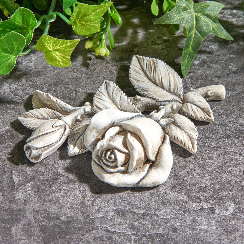 3 Pagen Rose Memorial Ornament - Rose Memorial Stone -