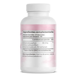 Vivon Suplemento De Azafrn 88,5 Mg, 60cpsulas Sin Sabor                                                                                               