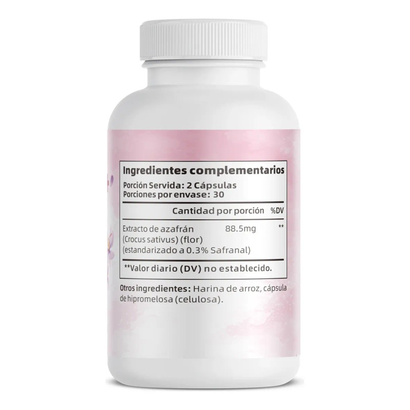 Vivon Suplemento De Azafrn 88,5 Mg, 60cpsulas Sin Sabor