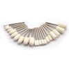 TechDiamondTools Kit of Wool Bobs for Rotary Tools, Mandrel Mounted,