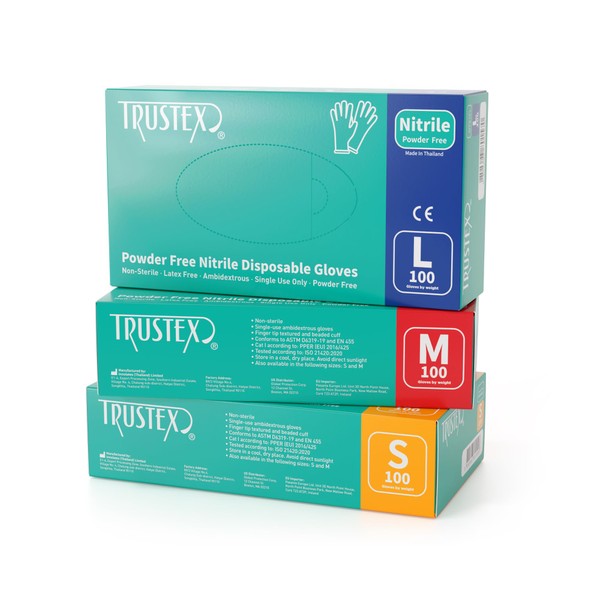 Trustex Nitrile Disposable Gloves | Powder Free | Box of