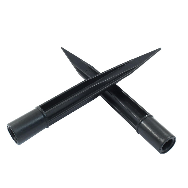 Dijedev 12Pcs Solar Lights Spikes, 6.3 Inch Torch Stake, Plastic