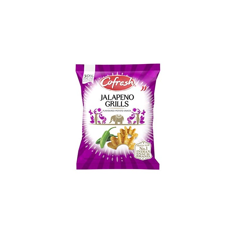Cofresh Jalapeno flavour Potato Grills 80 g, Pack of 12