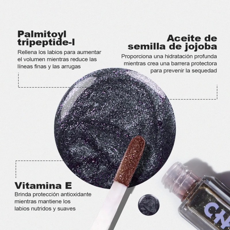 Chillab Aceite Labial Negro Mágico Voluminizador Hidratante
