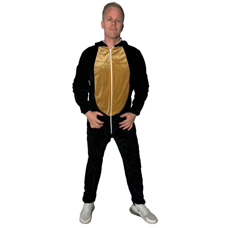 Foxxeo Black Brown Gorilla Costume for Adults, Size: XXXXL