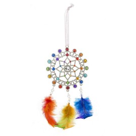Ganz Crystal Acrylic Rainbow Dream Catcher 8in Ornament ACRY-513