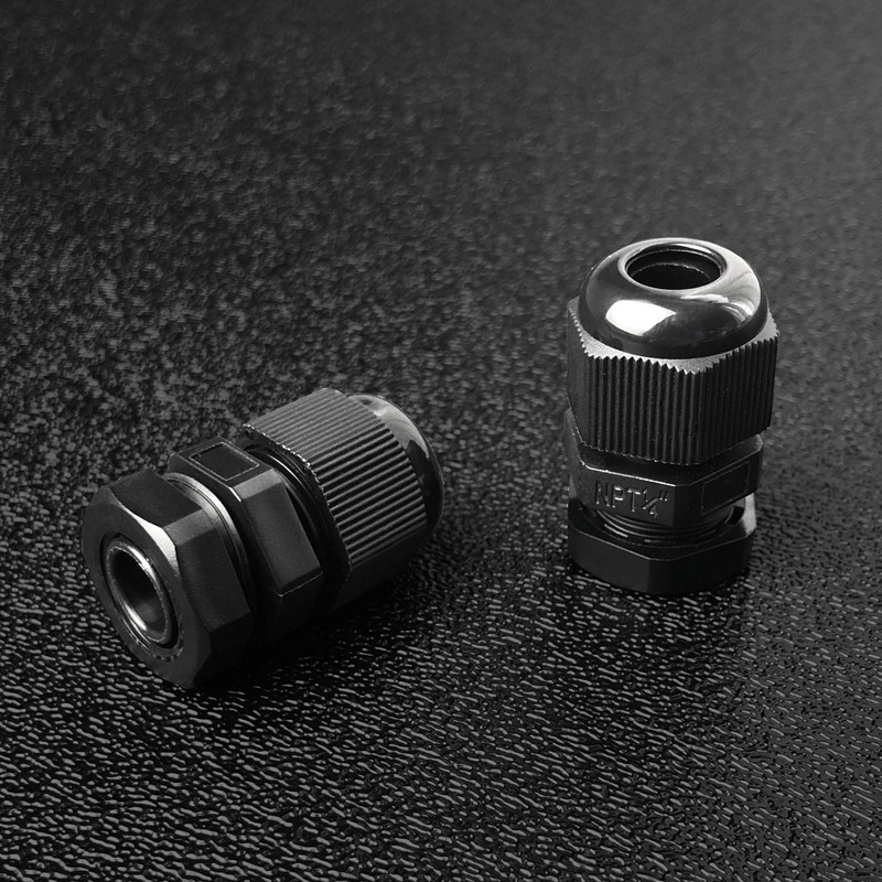MGI SpeedWare 1/4" NPT Strain Relief Nylon Cord Grip Cable