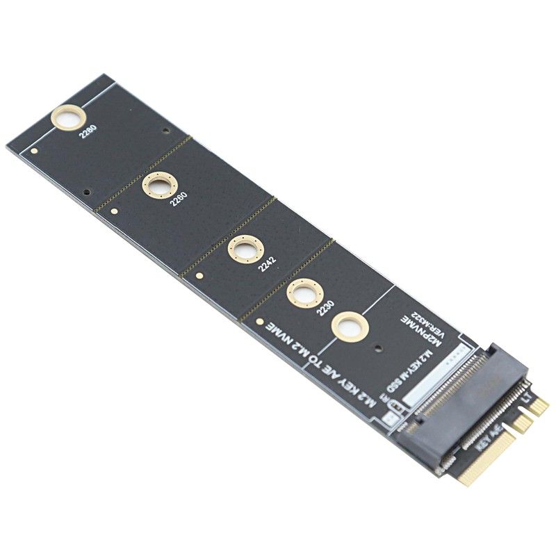 POFET Nvme Adapter, M2 KEY A/E to NVME Converter Card