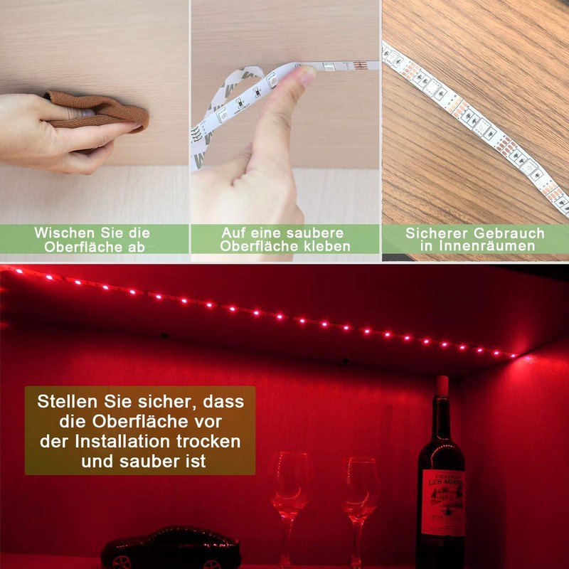 sinzau LED Light Strip with 24 Buttons Remote Control, 2