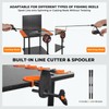 Gear Trolley V12 Mobile Fishing Rod Holder for 12 Rods