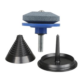 jtfrkope Lawn Mower Blade Sharpener for Drill and Lawn Mower Blade Balancer Set Fit for Lawn Mower Tractor Garden Tools