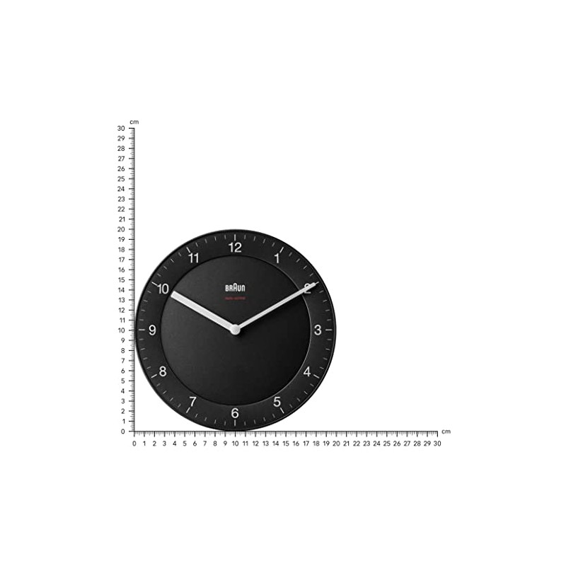 Braun BC06B-DCF Classic Radio-Controlled Wall Clock for Central European Time