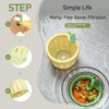 Cactus Sink Strainer,Press Automatic Dumping Basket Kitchen Sink Filter,Multi-Functional Cactus