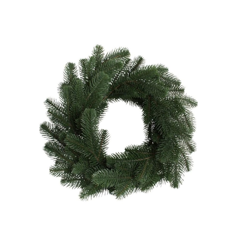 Artificial Fir Wreath Carpathians on Wire Ring Diameter 40 cm
