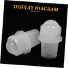 TOVINANNA 8pcs Essential Oil Bottle Rollers Replacement Natural Rollers for