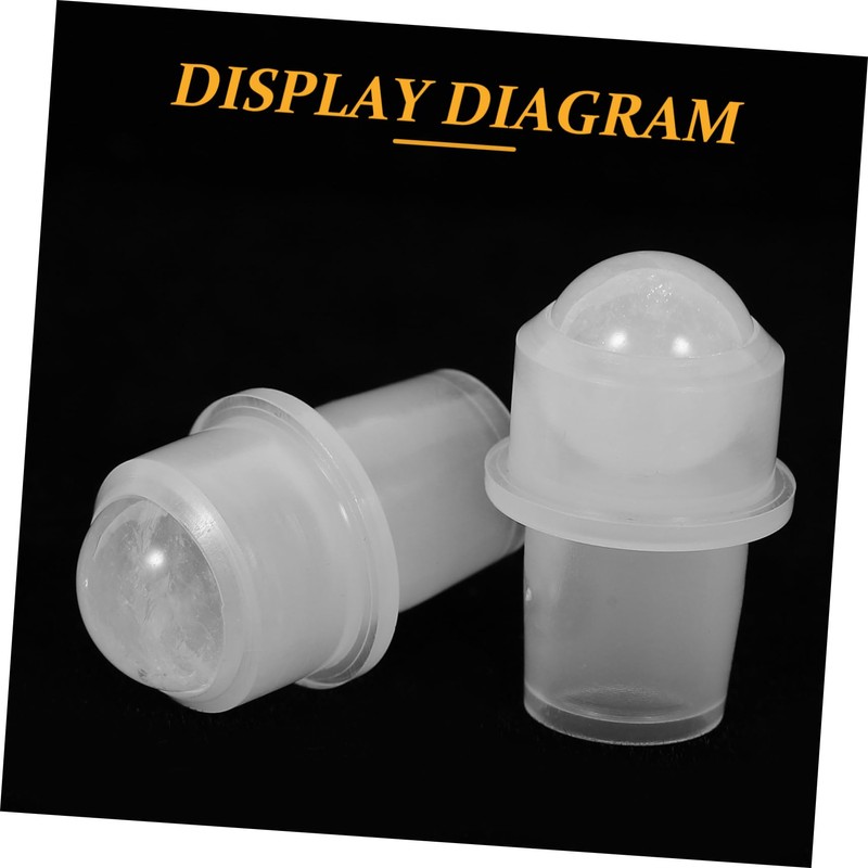TOVINANNA 8pcs Essential Oil Bottle Rollers Replacement Natural Rollers for