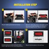 Nilight 2PCS Steel Trailer Light Boxes Housing Kit w/ 6Inch