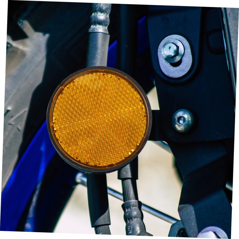 Mobestech 4pcs Car Reflectors Round Vehicle Reflectors for Improved Safety