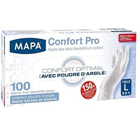 Mapa Latex Comfort Pro gloves box with 1 gloves size 8/L.