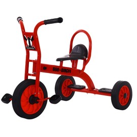 Kids Tricycle for Preschool Playground, Daycare Toddler Tandem Trike, Children Double Seat Bike with Passenger Seat, Outdoor Playground Equipment Tricycles
