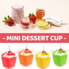 Macepason 5 oz Dessert Cups Square Clear Cups Mini Containers