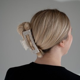 CLAIDE Smilla Hair Claw Made of Organic Acetate - Women's Hair Clip without Piercing with Strong Hold for Day and Night