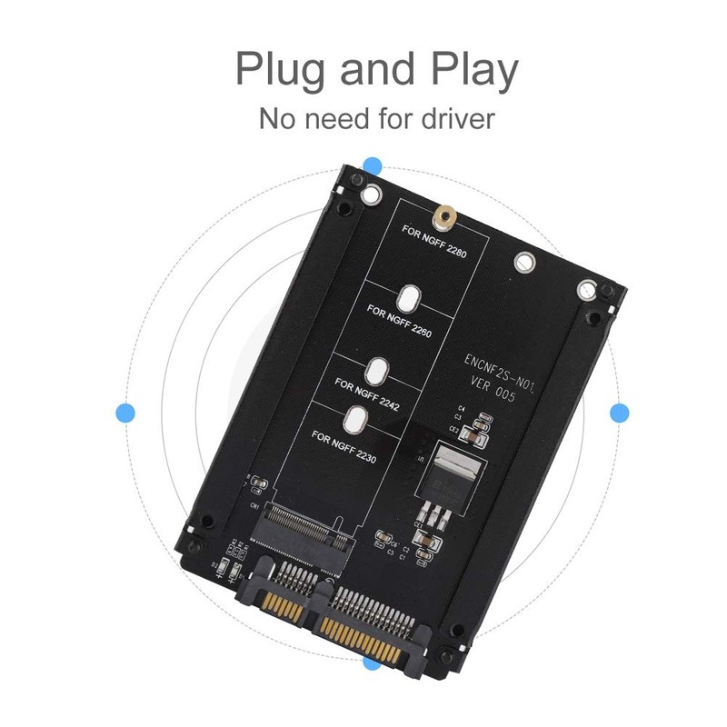Adaptador M.2 NGFF a SATA Conversor NGFF para M.2 NGFF