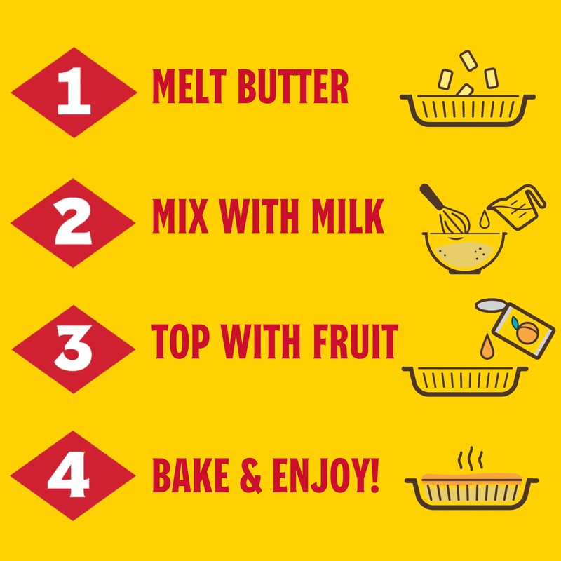 Cobbler Mix 10.58 oz. (Pack of 2) - Homemade Dessert