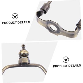 STOBOK 6 Inch Bronze Lamp Harp Holder Lampshade Bracket for Table Lamp and Ceiling Light Lamp Fittings Harp Holder Replacement Sturdy and Durable Lighting Accessory