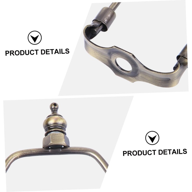 STOBOK 6 Inch Bronze Lamp Harp Holder Lampshade Bracket for