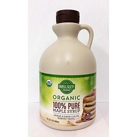 Wellsley Farms Organic Grade A Dark Maple Syrup, 32 oz.