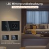 TAWOIA Switch with Socket Combination, EU Single 1 Way Crystal