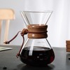 Pour Over Coffee Maker 400ml Double Layer Filter V Spout
