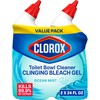 CLOROX Toilet Bowl Cleaner Clinging Bleach Gel, Ocean Mist, 24