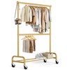 MISSLO Gold Clothing Racks for Hanging Clothes Heavy Duty Clothes