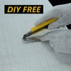 BACLAUGH 1"x24"x48",2400F Ceramic Fiber Fireproof Insulation Blanket, Applicable to Furnace,