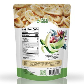 Far’s Orchard Plantain Chips – 4 Pack (2 oz Resealable Bags) • Crunchy Banana Style Snack, Vegan, Non GMO, Gluten Free, No Additives