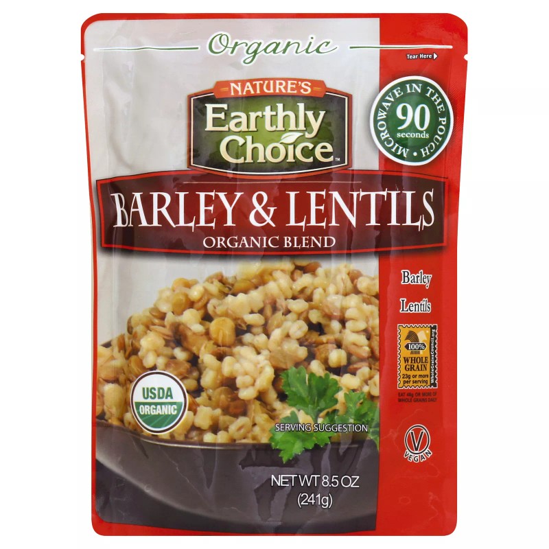 Nature's Earthly Choice Natures Earthly Choice Grain Microwave Barley Lentil