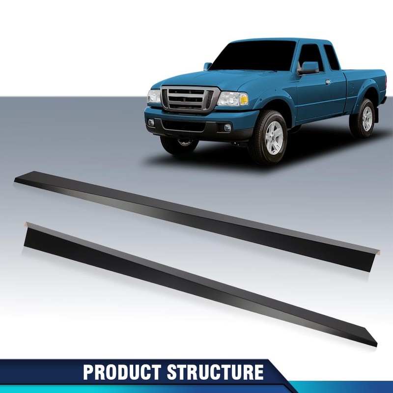 PIT66 Rocker Panel Cover Kit Compatible with Ford Ranger Extended