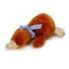 Euro Souvenirs Cuddly Toy, Plush Duck with Bow, Lying Down,