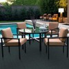 24"x 24" Carpet Tile Peel and Place Ribbed (Chestnut)